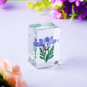 The Flower Market Violet Flowers In Resin | Home Decor | Ornament
