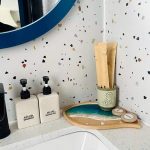 Ocean Resin Leaf Bathroom Tray | Handmade Beach Wave Wooden Décor with Starfish & Shells | Gift for Mom | Gift for Ocean Lovers